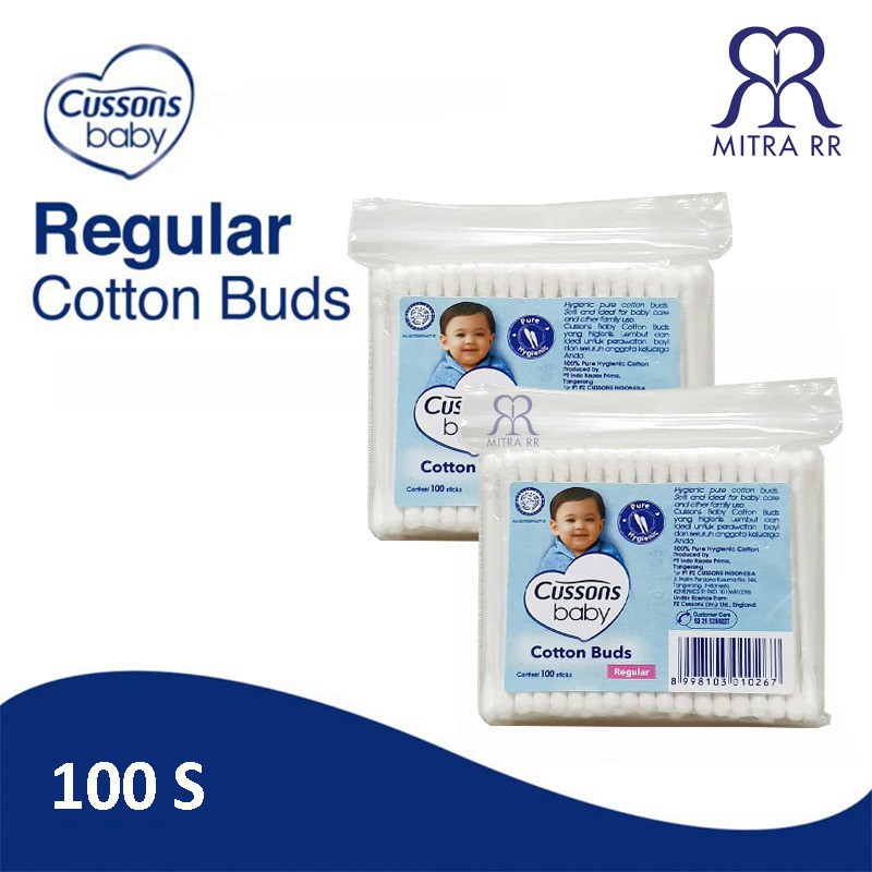 Cussons Baby Cotton Buds 50 100 Sticks / Cussons Cotton Bud / Extra Fine &amp; Regular – Korek Kuping Cu