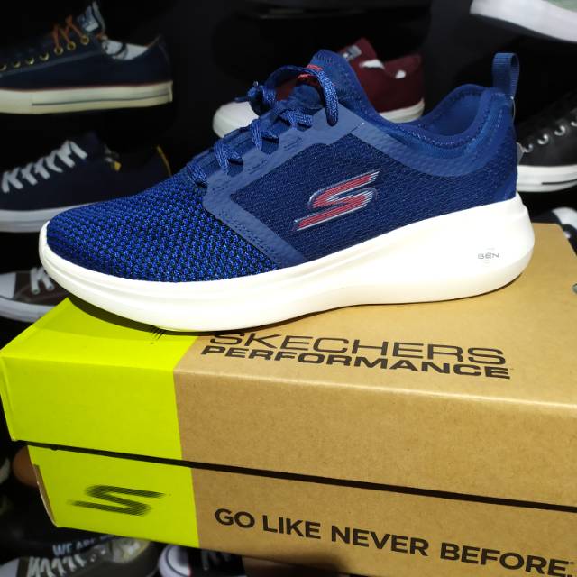 SKECHERS GO RUN FAST GEN5 (55102) M896 NAVY WHITE (ORIGINAL BNIB)