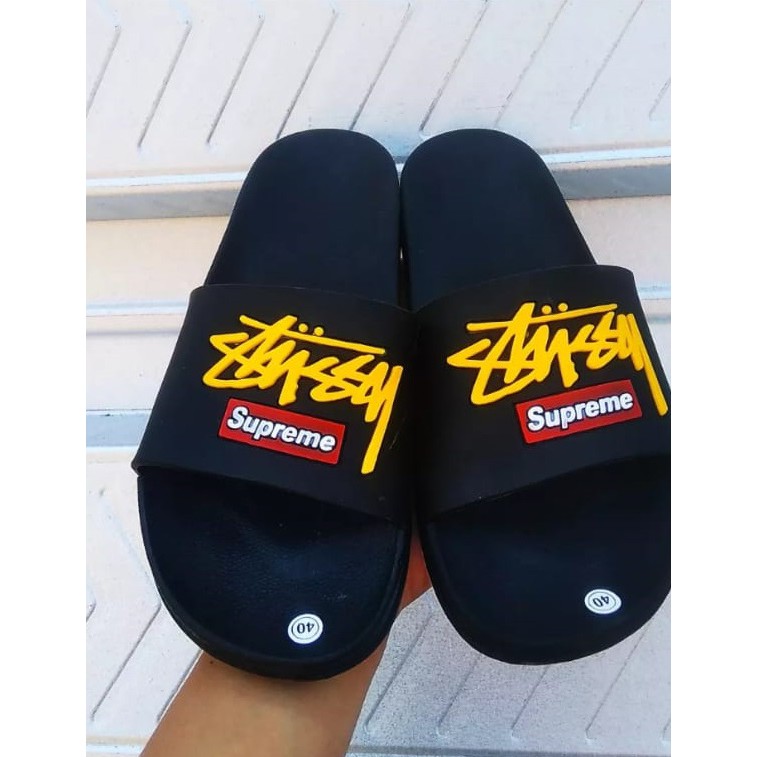 Sandal Slop Pria SUPREME Simple / Sendal pria Slide karet unisex