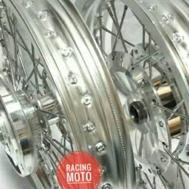 VELG JARI-JARI TROMOL SEPAKET MOTOR YAMAHA AEROX 155 RING 14 LEBAR 185-215 UDAH RAKIT VELG KOMPLIT