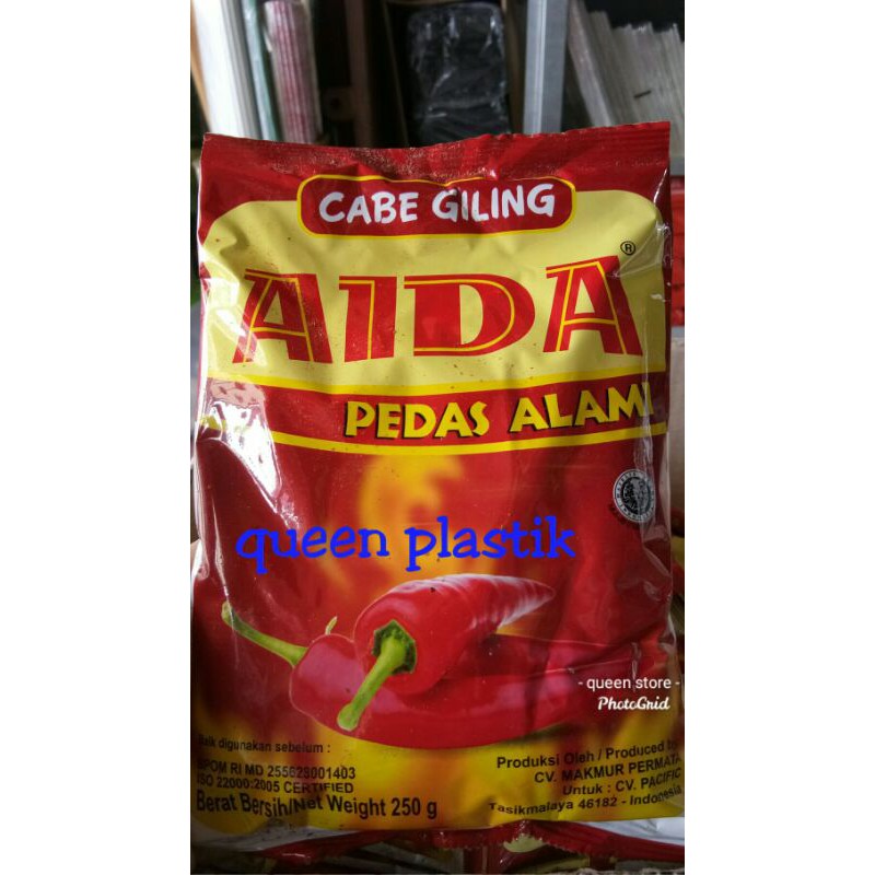 

Bumbu tabur bumbu pedas instan cabe bubuk AIDA 250 GR