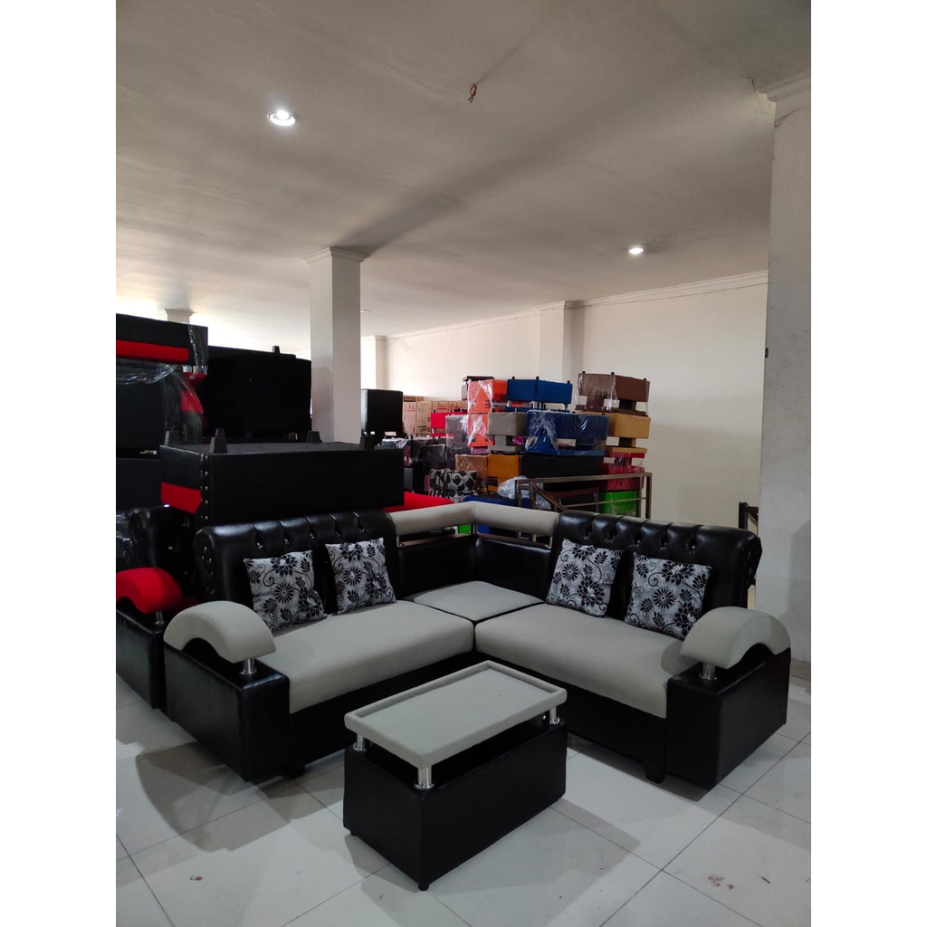 SOFA SUDUT KANCING/ SOFA MINIMALIS / SOFA L