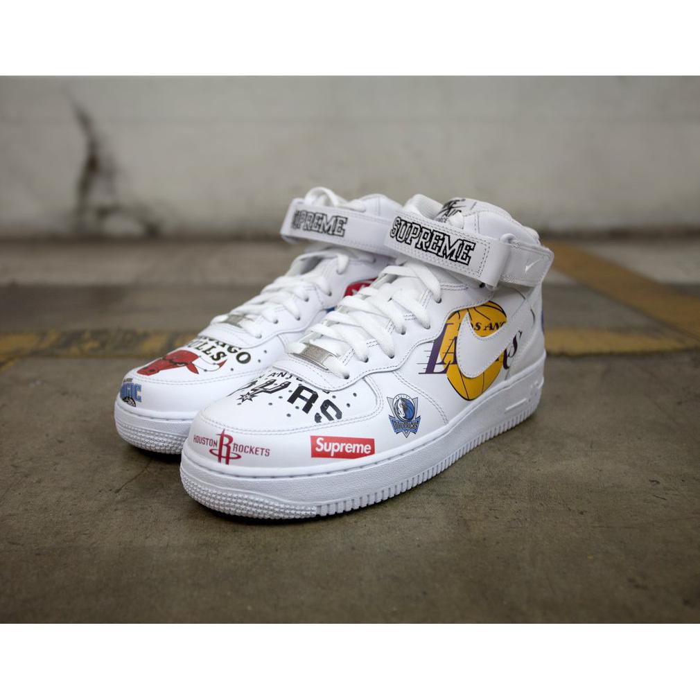 Nike Air Force 1 07 Mid Nba X Supreme White Pk Original Perfect Kicks Best Price