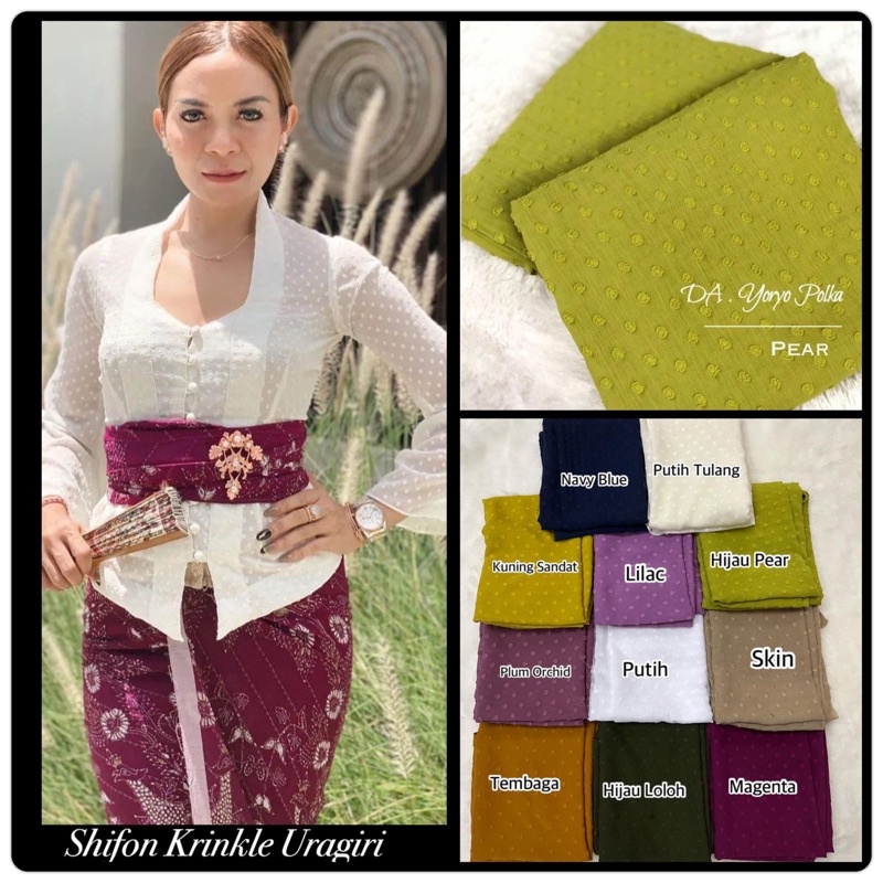 Kain Kebaya Shifon Uragiri Djuwita (Restock)