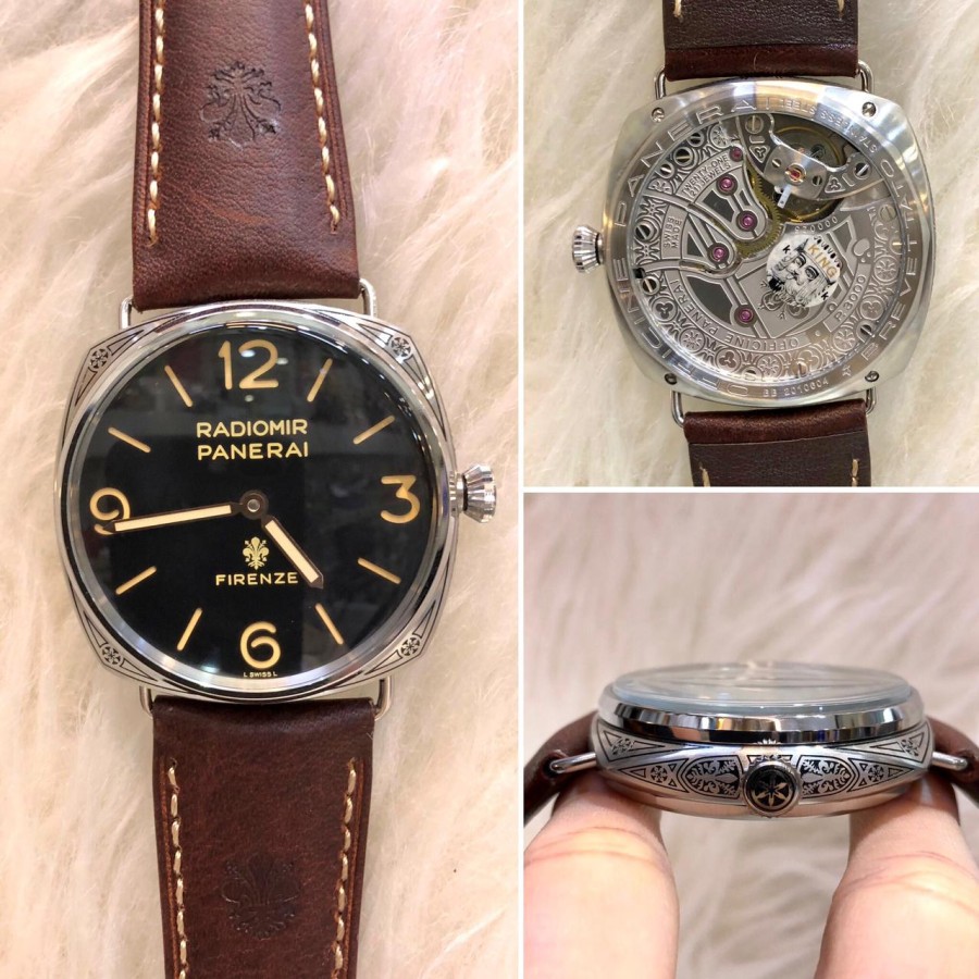 Big Sale Jam Tangan Pam Brown Silver Tatto Garansi 1th