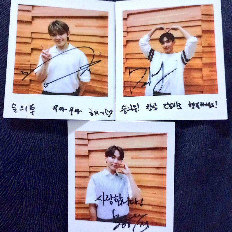 Polaroid Seventeen svt SET Official from Hospital Playlist S2 (DK, Woozi, Seungkwan) [TAKE ALL ONLY]