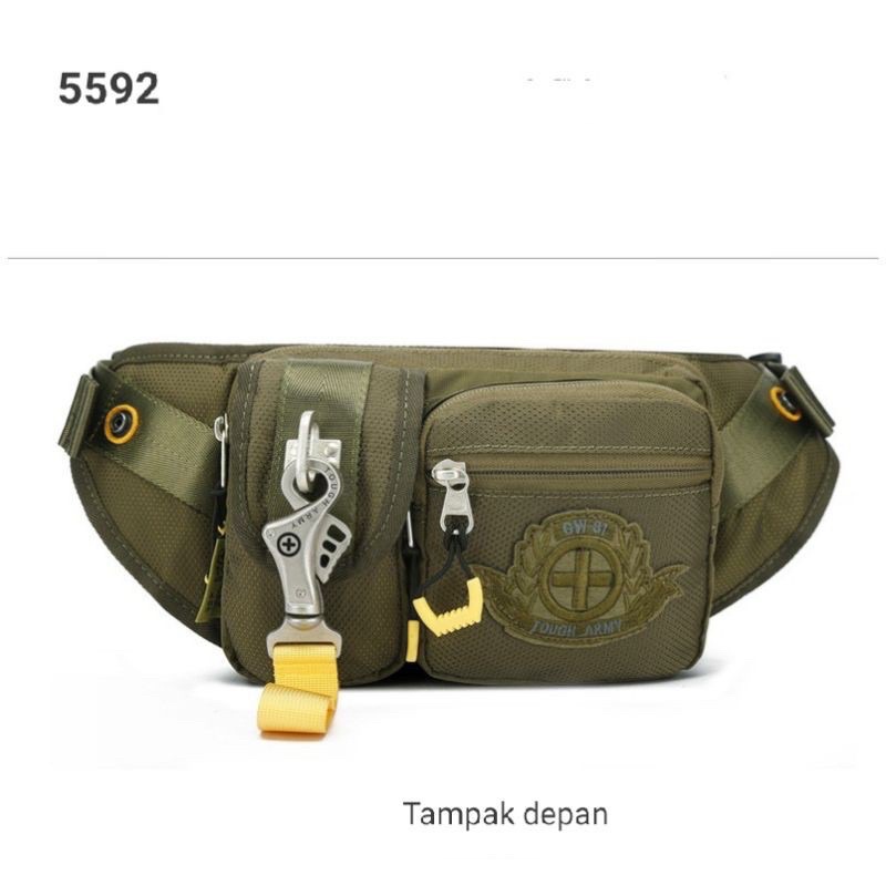 TAS WAIST BAG TOUGH ARMY ORIGINAL 5592 - TAS PRIA KEREN