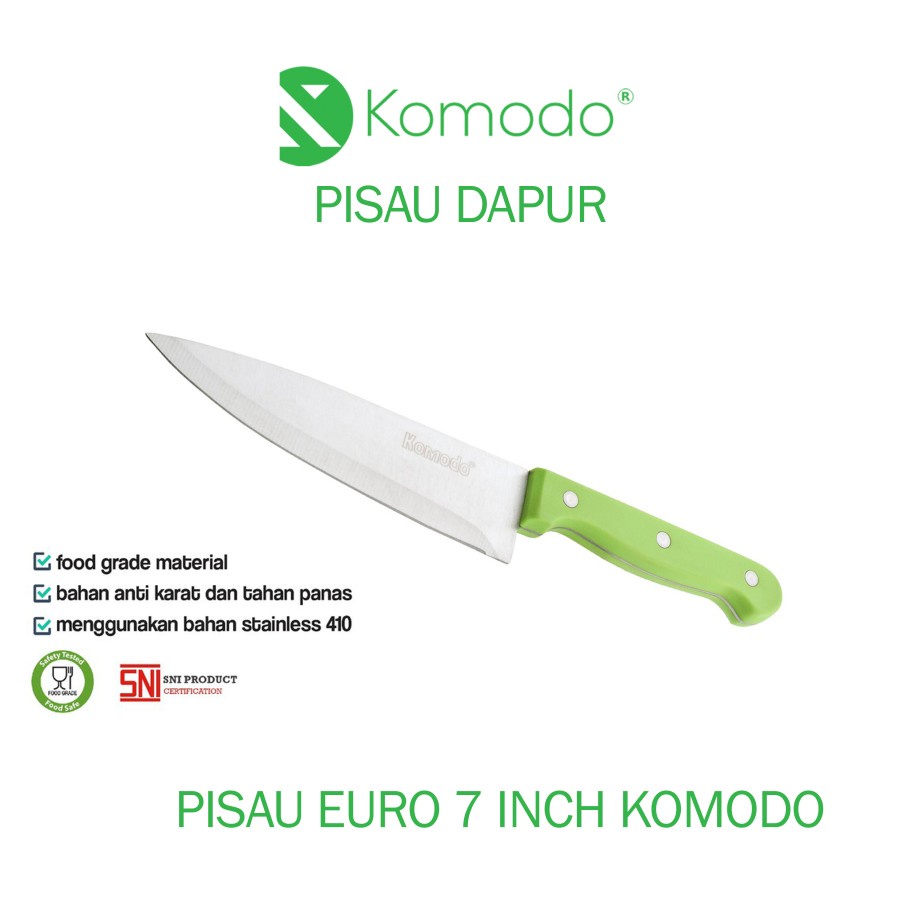 Komodo Pisau Euro / Kitchen Knife / PISAU DAPUR / PISAU DAGING