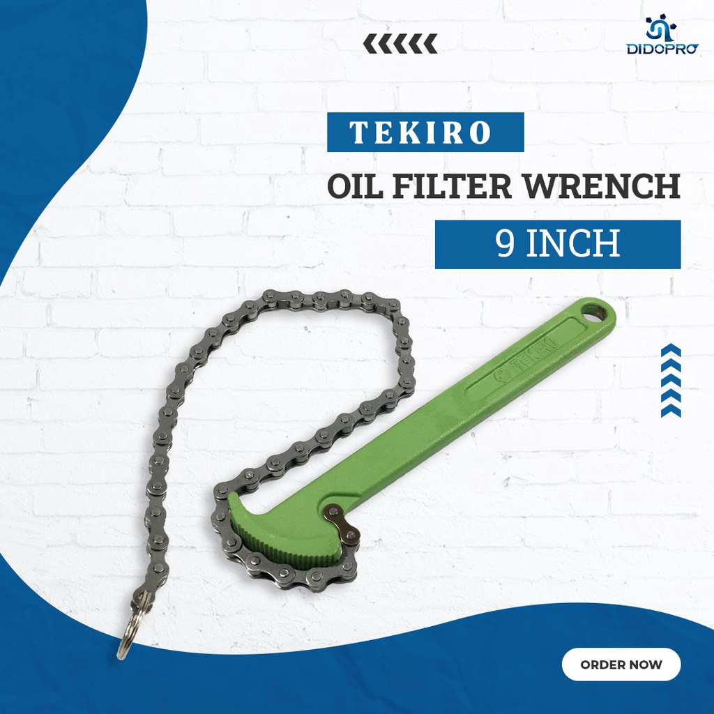 Kunci Saringan Oli Ukuran 6&quot; ~ 9&quot; inch (Chain / Model Rantai) / Oil Filter Wrench TEKIRO