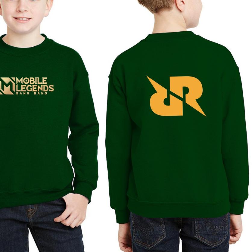 ♙ Kaos Anak ML RRQ ESPORT - sweter ML RRQ - Kaos Mobile legend RRQ / Sweater ML RRQ 6-13 TAHUN / kao
