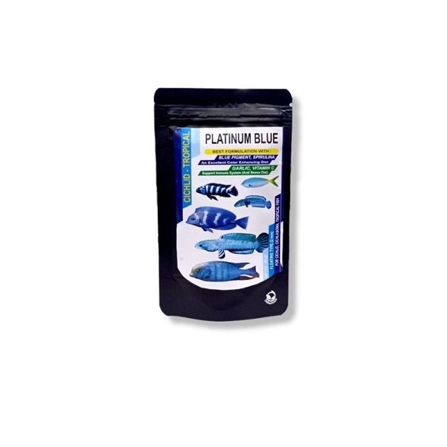 Makanan Ikan predator chana Pellet fish lover PLATINUM CICHLID TROPICAL 40GR
