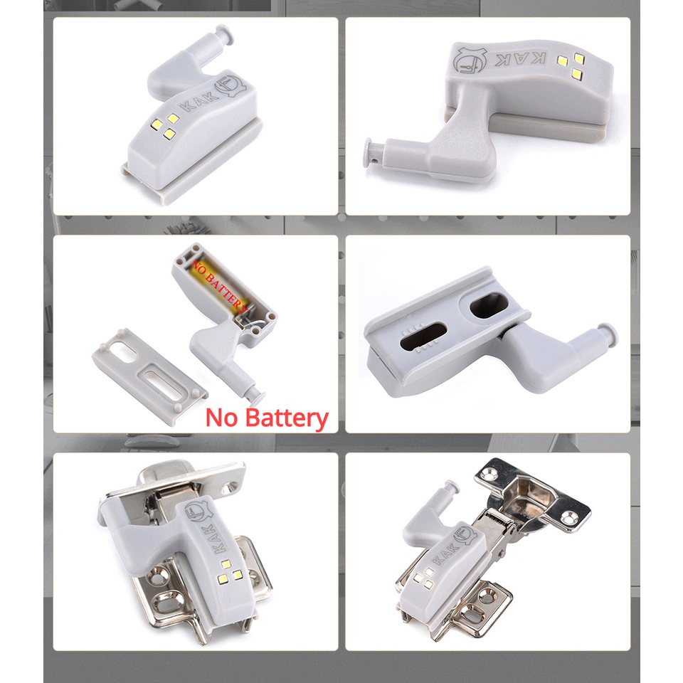 [HOT SALE]Kitchen Bedroom Universal Hinge Light / Cabinet Cupboard Wardrobe  Hinges Can used with Inner LED Sensor Light Furniture Hardware
