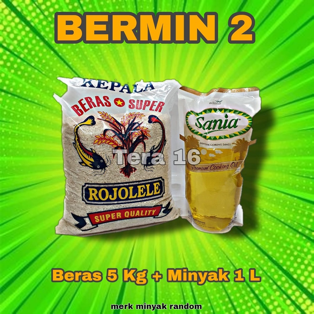 bermin 2 / sembako /murah /BERAS DAN MINYAK