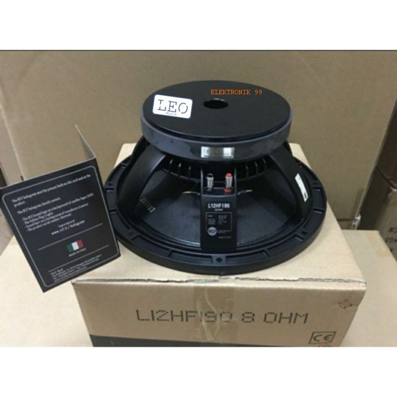 RCF COMPONENT SPEAKER L12HF190 KARAKTER WOOFER 12 INCH RCF 12HF190