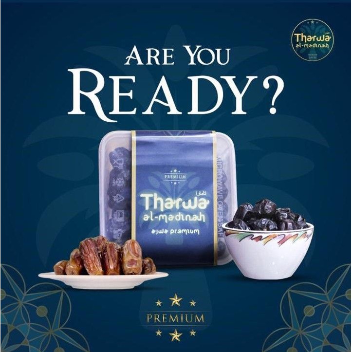 

Kurma Ajwa Premium 750 gr Gram Tharwa Al Madinah Kesukaan Rasululullah