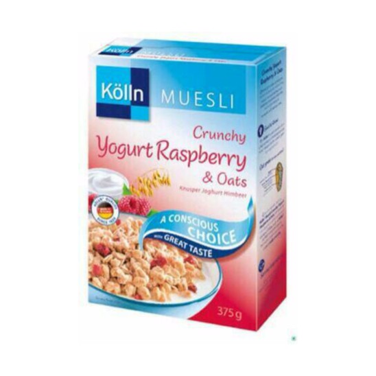 

Kolln Muesli Crunchy Yoghurt Raspberry & Oats 375gr