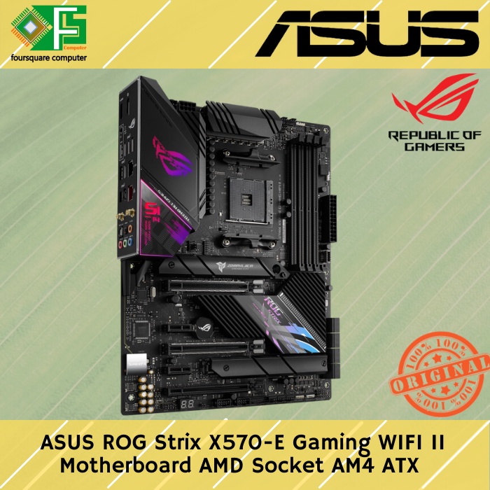 Motherboard ASUS ROG Strix X570-E Gaming WIFI II MB AMD Ryzen Series Socket AM4 ATX