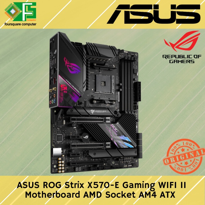 Jual Motherboard ASUS ROG Strix X570-E Gaming WIFI II MB AMD Ryzen ...