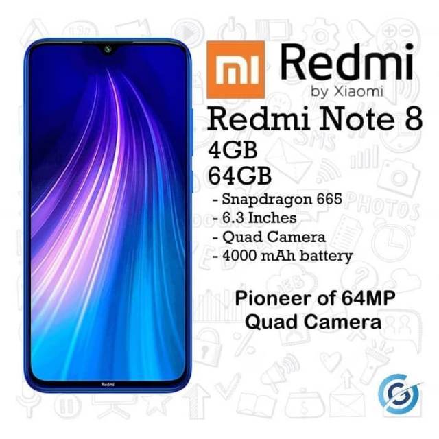 Redmi Note 8 4/64 Garansi TAM ( Baru )