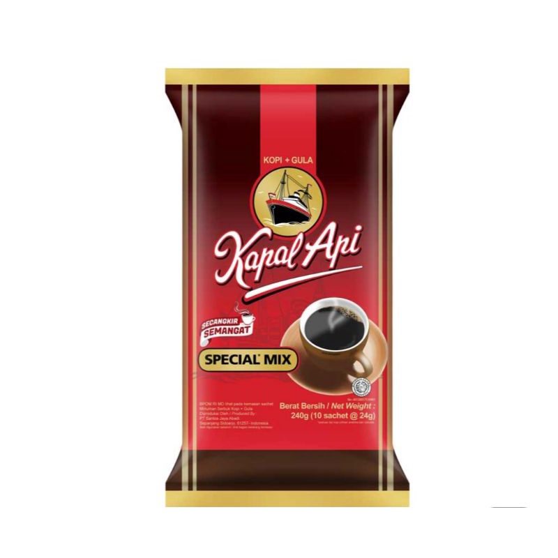 

Kapal Api Kopi Bubuk Instan Special Mix 10 x 23 g