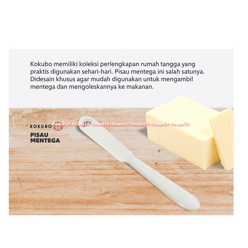 Kokubo Knife Butter Pisau Mentega Untuk Mengoleskan Mentega Butter Selai Roti Kokobu Putih White