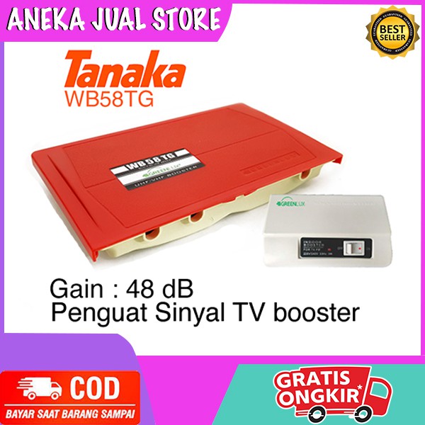 TANAKA / Takasi WB58/78TG Booster Penguat Signal Untuk Antena Luar Atas Bawah