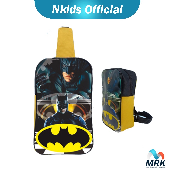 Tas Selempang Anak-anak Warna Hitam Motif Karakter