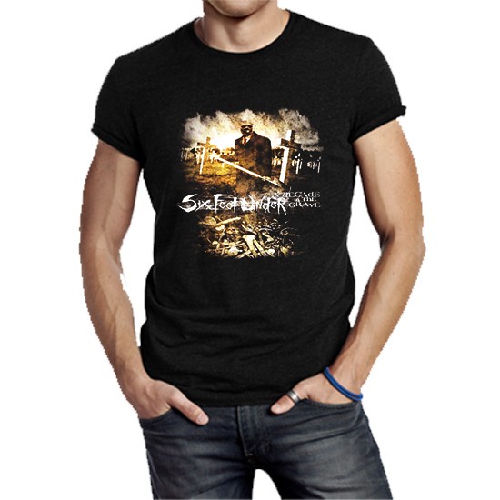 Kaos Six Feet Under Tshirt Casual Unisex T-SHIRT Bahan Katun TERBARU