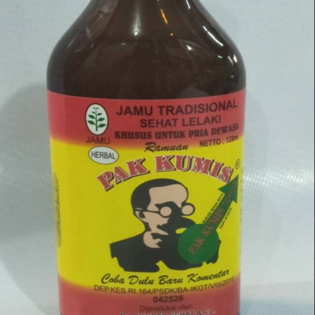 Jamu Kuat Lelaki Herbal Pak Kumis Original di jamin 100%