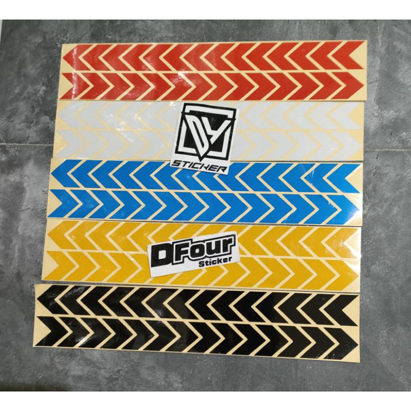 ARAH GARIS POLISI STICKER BOX MOTOR CUTTING