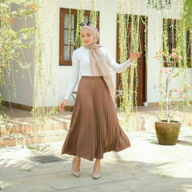 ROK PLISKET HYGET PREMIUM / ROK WANITA / BAYAR DITEMPAT cod