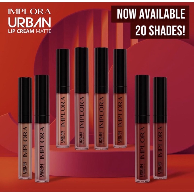 IMPLORA Urban Lip Cream Matte ( Lipcream Lipstick Lipstik)