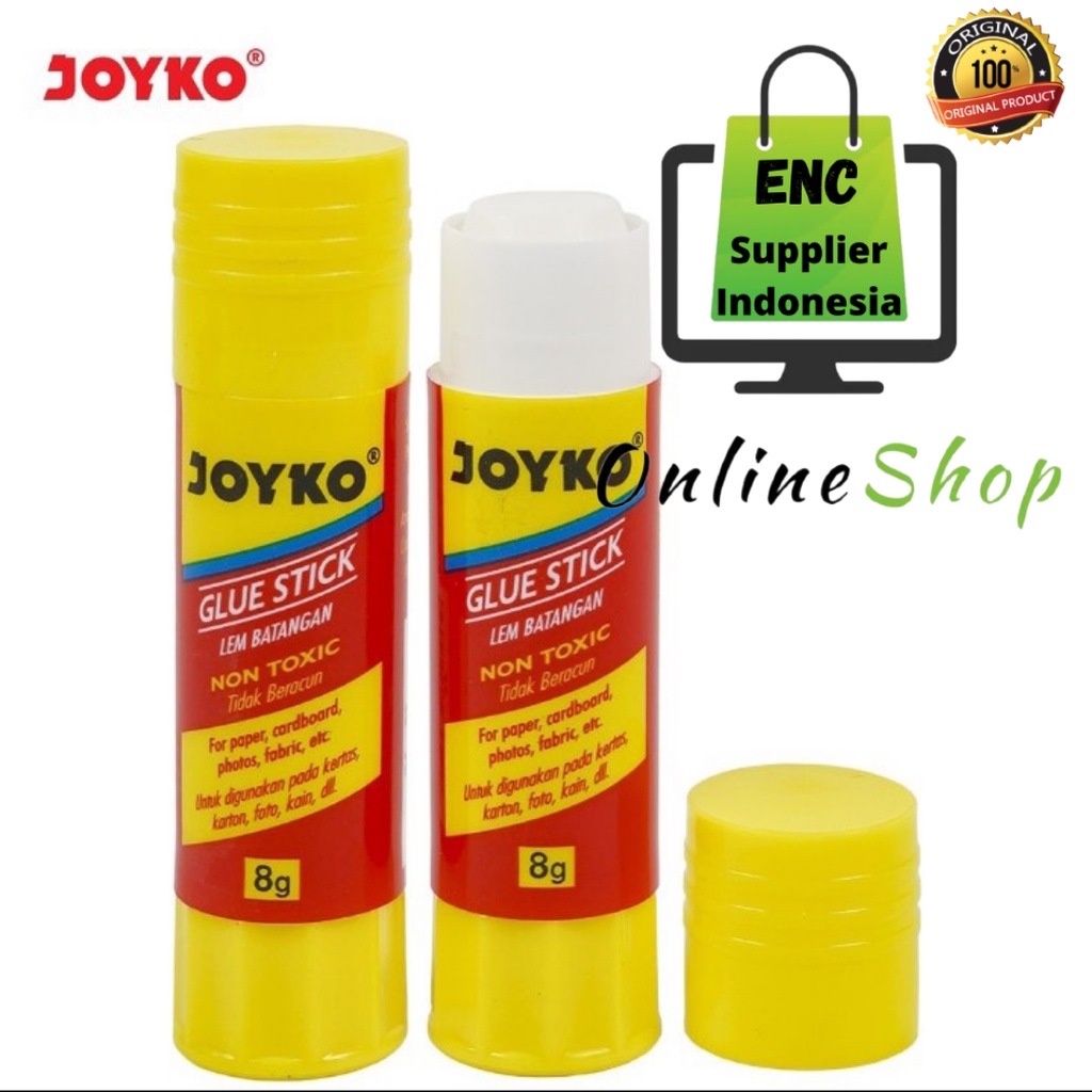 

joyko 1 buah lem kertas glue stick joyko 8 gram gs-09 8g putar per pcs - enc.sup