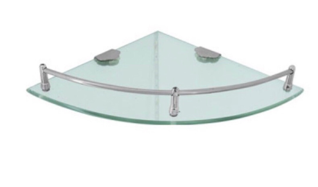 Rak Sudut Kaca/ Rak Sabun Shampo/ Rak Kamar Mandi