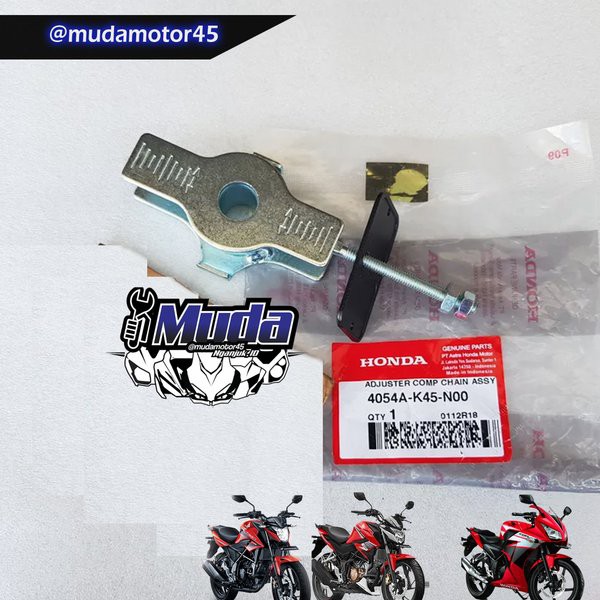 STELAN RANTE CBR150R K45A CB150R K15G K15M K15P 4054A-K45-N00 N00ZA ADJUSTER COMP CHAIN NEW LED CBR 