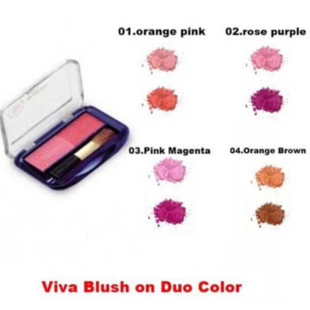 ❤ BELIA ❤ Viva Blush On Duo Blushon 2 in 1 - 4.8g