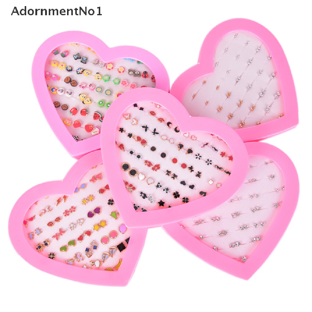 (AdornmentNo1) Set Anting Tusuk / Stud Handmade Bentuk Buah / Bunga Untuk Anak Perempuan