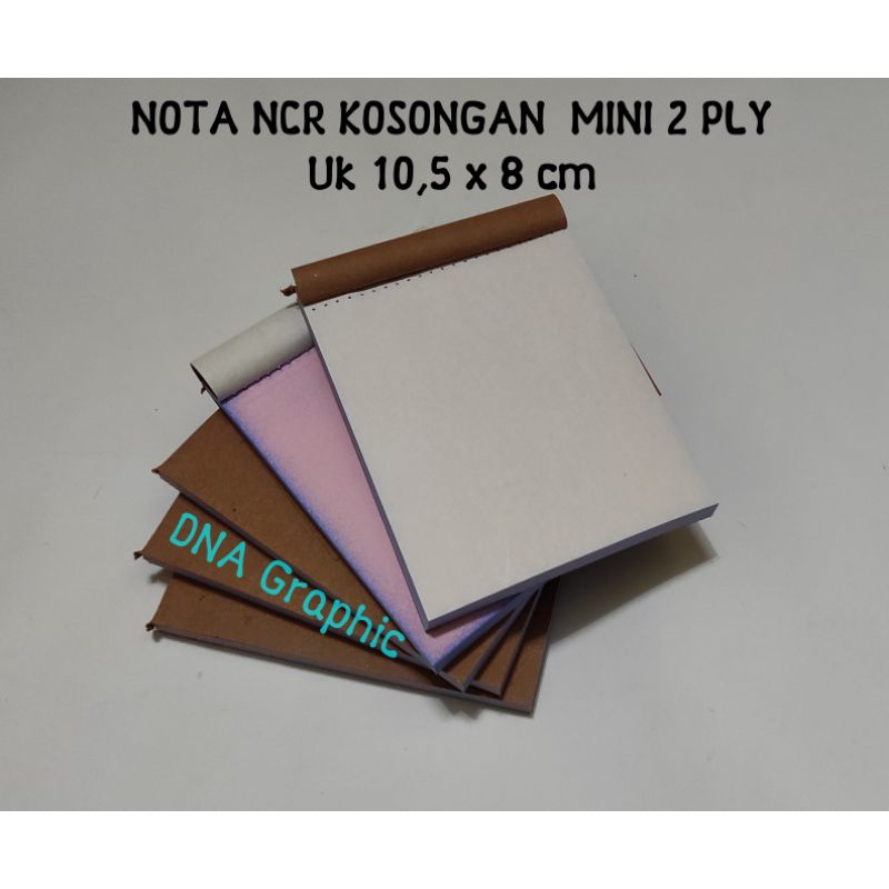 

NOTA NCR POLOS MINI Uk 10,5 x 8 cm