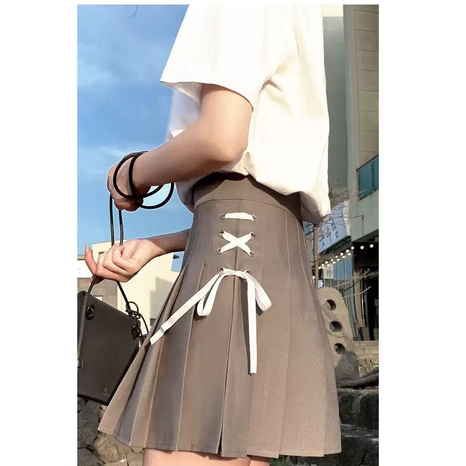 

ツ LMB KOREAN TENNIS SKIRT TALI PITA PUTIH DENGAN LUBANG Hot