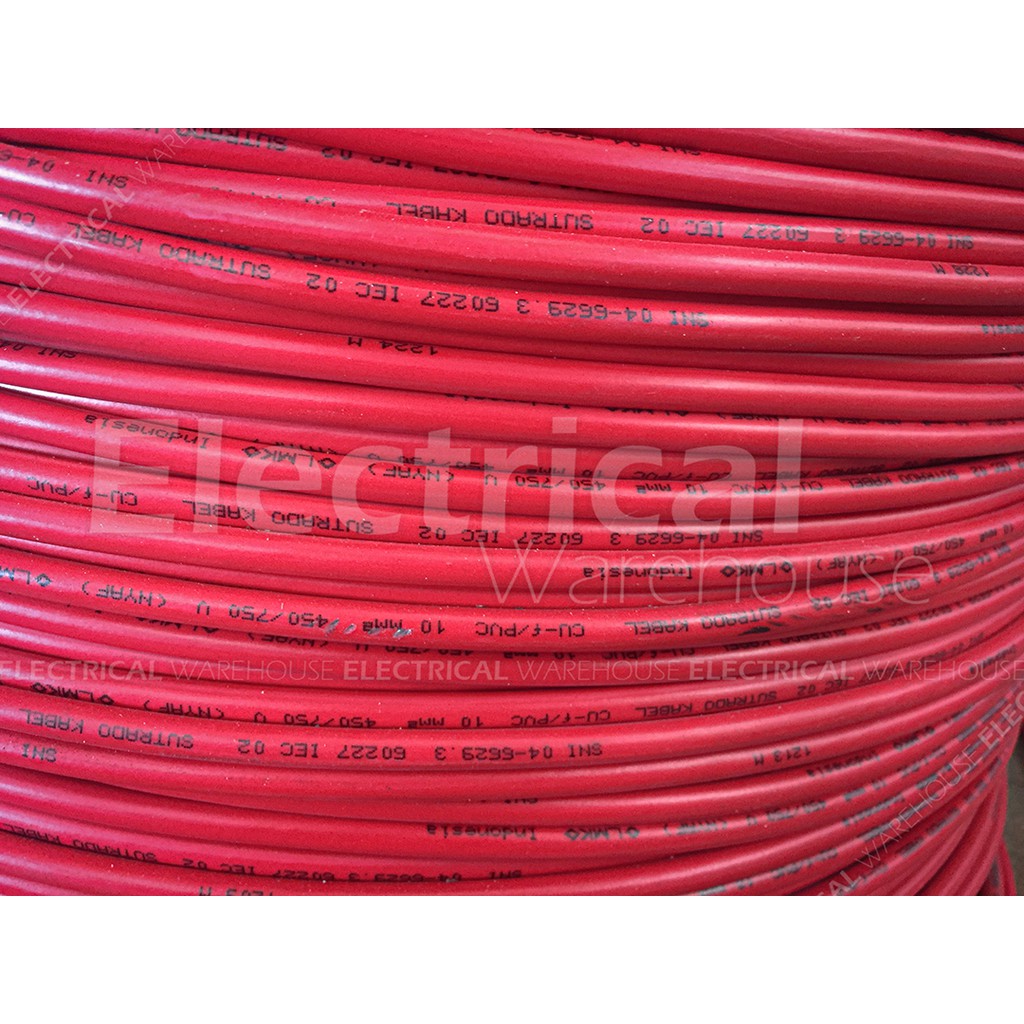 Kabel Listrik Serabut NYAF 1x10mm2 SUTRADO  ( 10 mm 10mm 10mm2 1x10mm 1x10 mm2 )