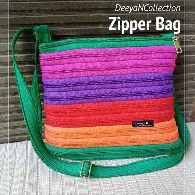 

Tas resleting unik / tas handmade / warna warni / hadiah unik