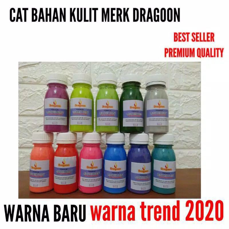

Cat Kulit dan Canvas Dragoon untuk bahan Kulit dan Imitasi Dompet Tas Jaket Jok Sofa Sepatu isi 50ml