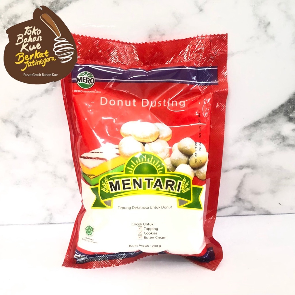 DUSTING DONAT MENTARI 200 GR / GULA DONAT