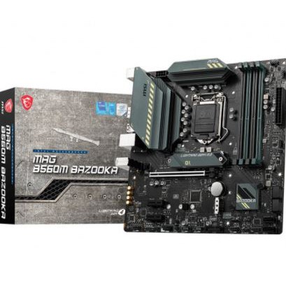 Motherboard msi b560m bazooka intel gen 11 b560 ddr4 lga1200 sata3 m.2 lightning gen 4 usb3.2 gigabit