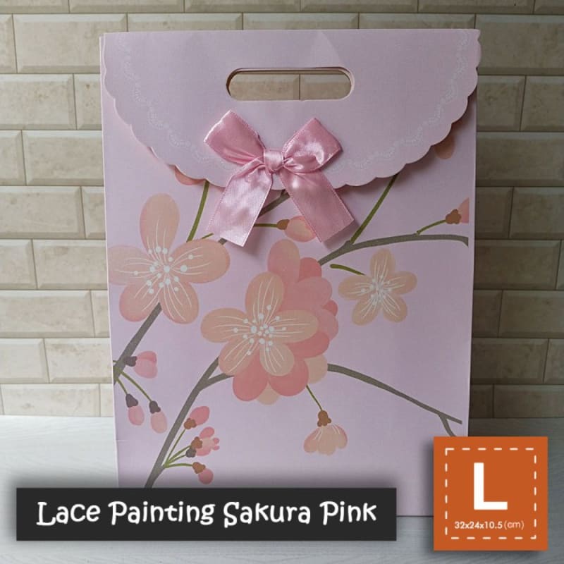 

Paper Bag Lace Motif Ukuran L / Tas Kertas Kado - Painting