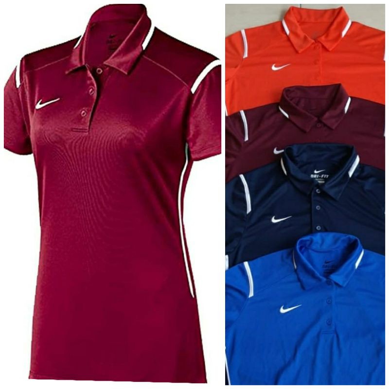NIKE Woman Game Day Polo DRI FIT, kaos Polo wanita sz Jumbo