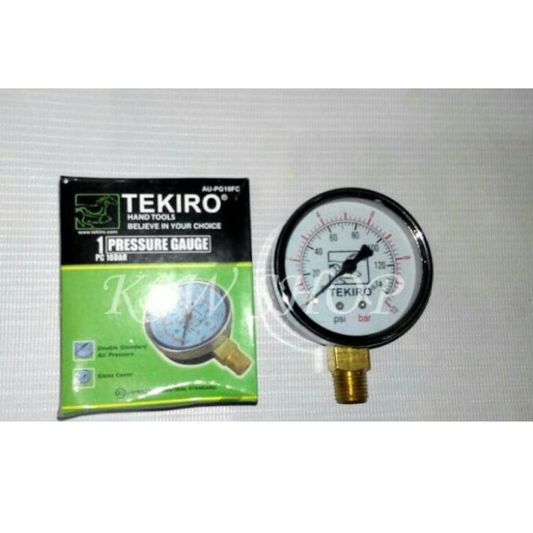 Tren's kekinianh Manometer 10 bar TEKIRO Pressure Gauge 10 bar Manometer 10kg Mano Meter 10 bar Pres