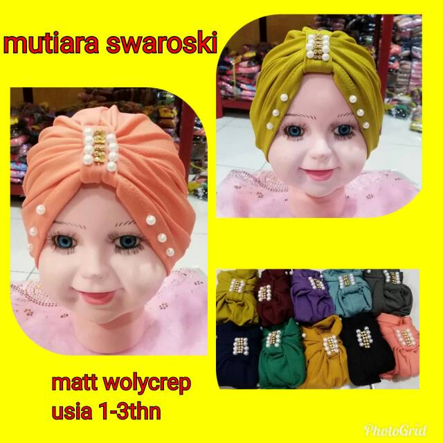 Turban baby (bayi) per setengah kodi (10pcs)