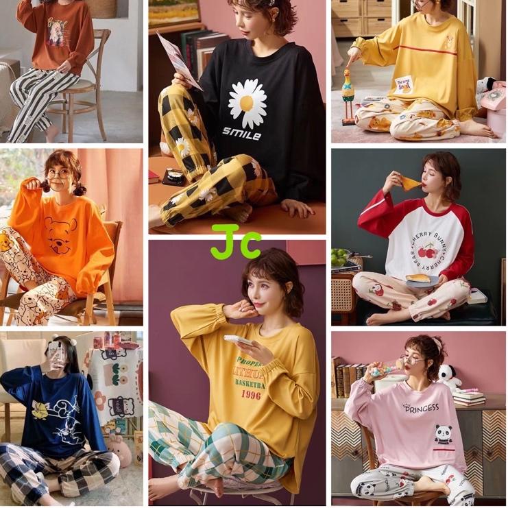 Dapatkan Diskon Hingga JC- Stelan Oversize Jogger PP / Piyama Oversize IMPORT / piyama wanita Korean