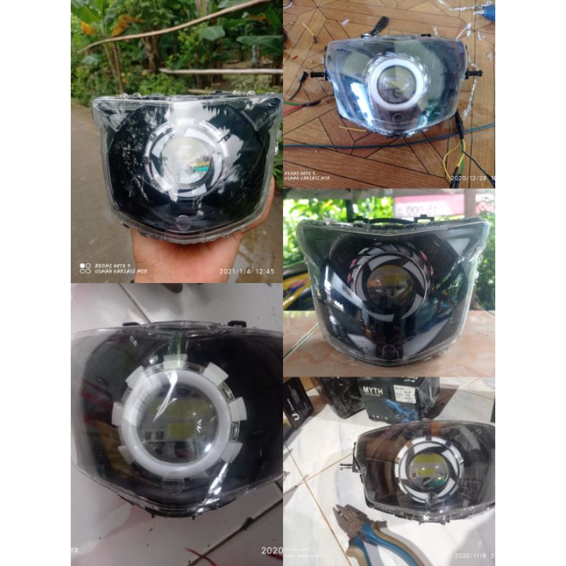 READY satu set lampu projie hi lo jauh dekat mx king 150